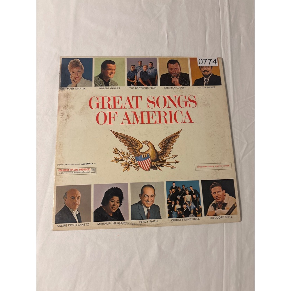 Columbia Great Songs of America Vinyl LP 12" Goodyear Special Good 0774